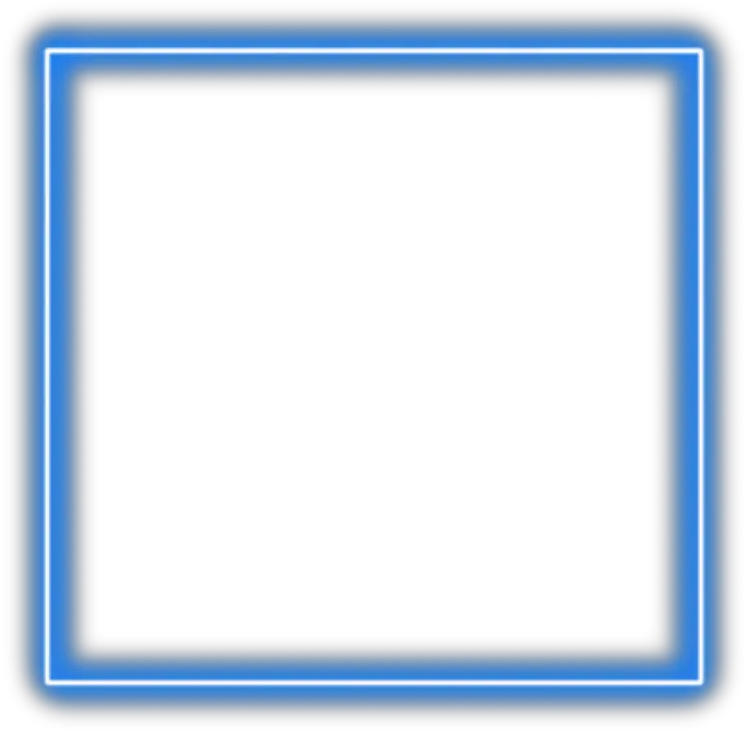 neon square freetoedit frame blue border geometric Red Transparent Neon Square