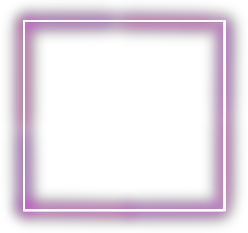 neon square lights frame border mimi stickers Pink Neon Frame Png