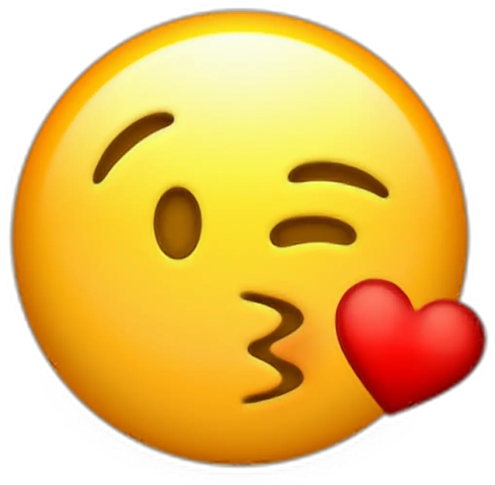 Transparent Angry Kiss Emoji