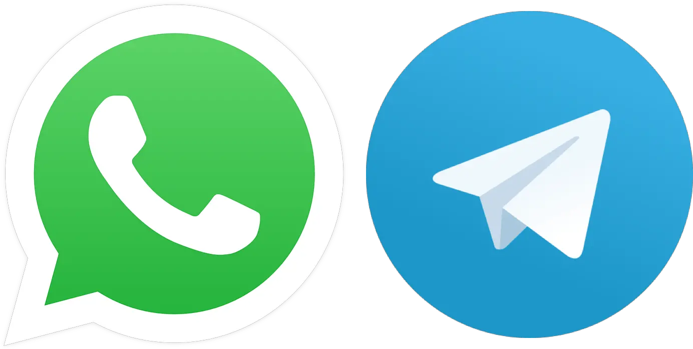 Whatsapp And Telegram Logo