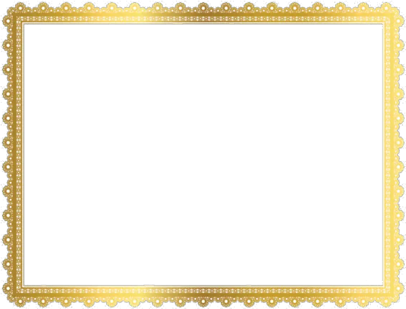 Gold Border Frame Png Clipart Border Transparent Background Gold Frame Png