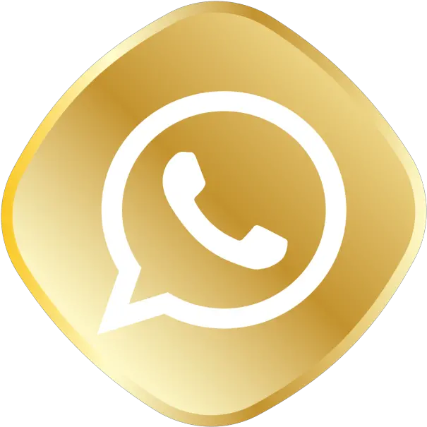 Icone Whatsapp Dourado Png