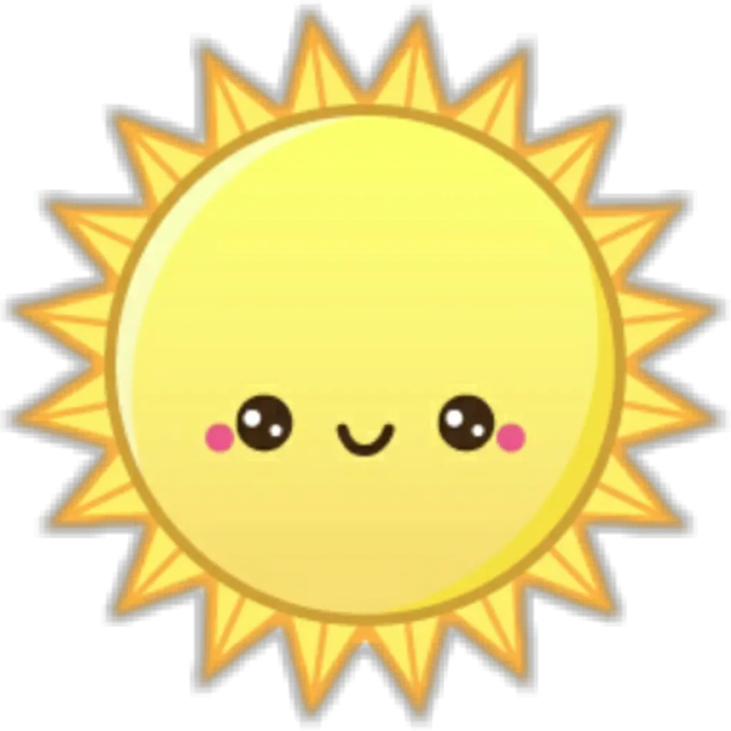 Transparent Cartoon Sun Png Kawaii Sun