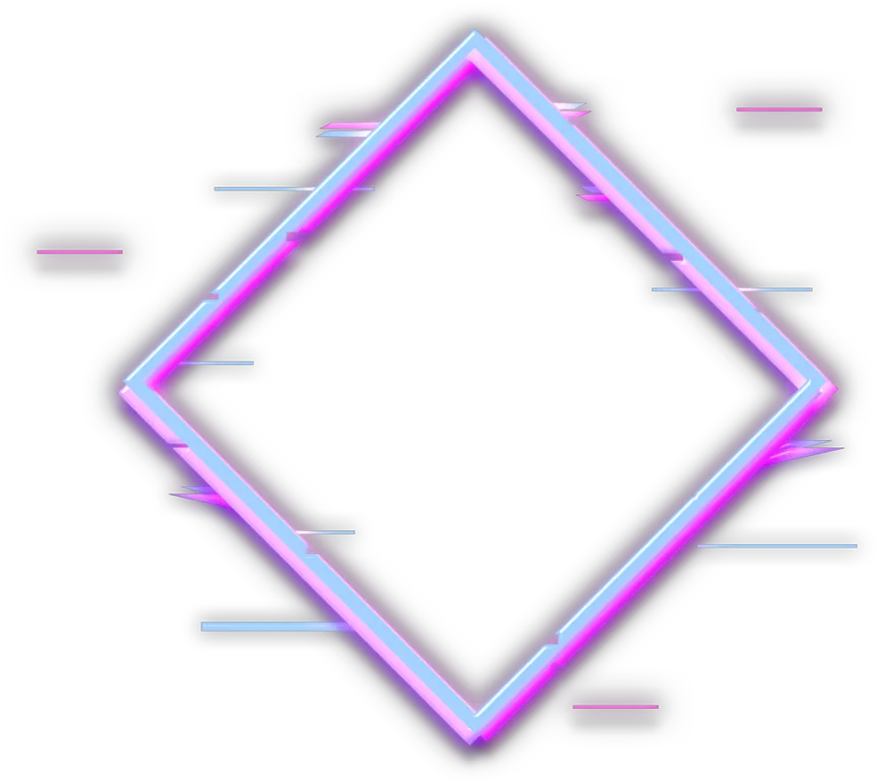 square glitch border neon error geometric frame Pattern