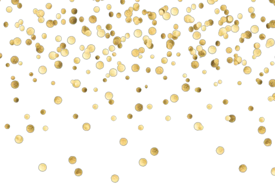 Gold Confetti Transparent Background