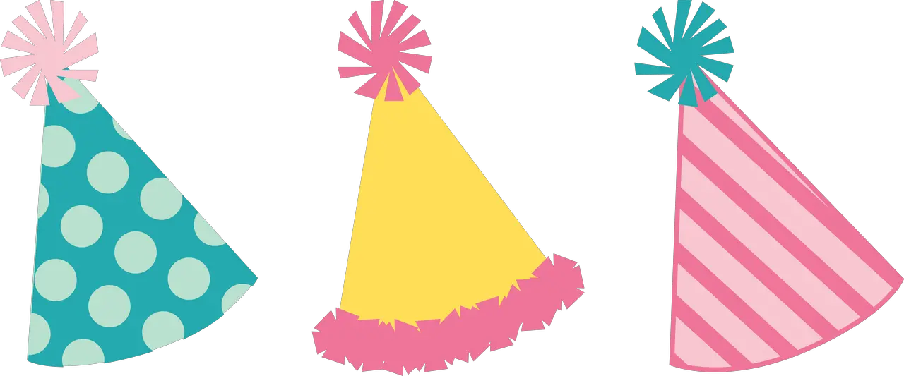 Transparent Birthday Hat Clip Art Polka Dot Party Hat Svg