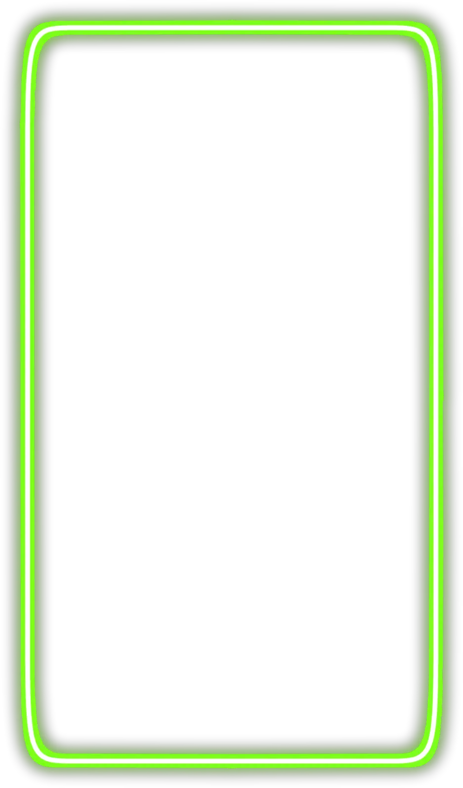 neon rectangle freetoedit green frame border Display Device