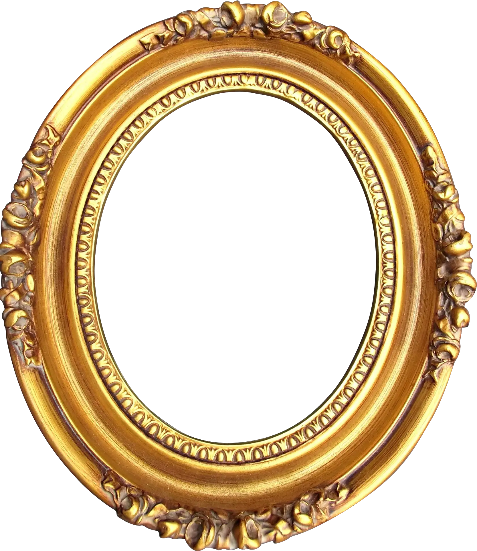 Oval Gold Frame Png