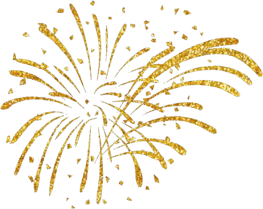 Transparent Feuerwerk Clipart Transparent Background Gold Fireworks Clipart