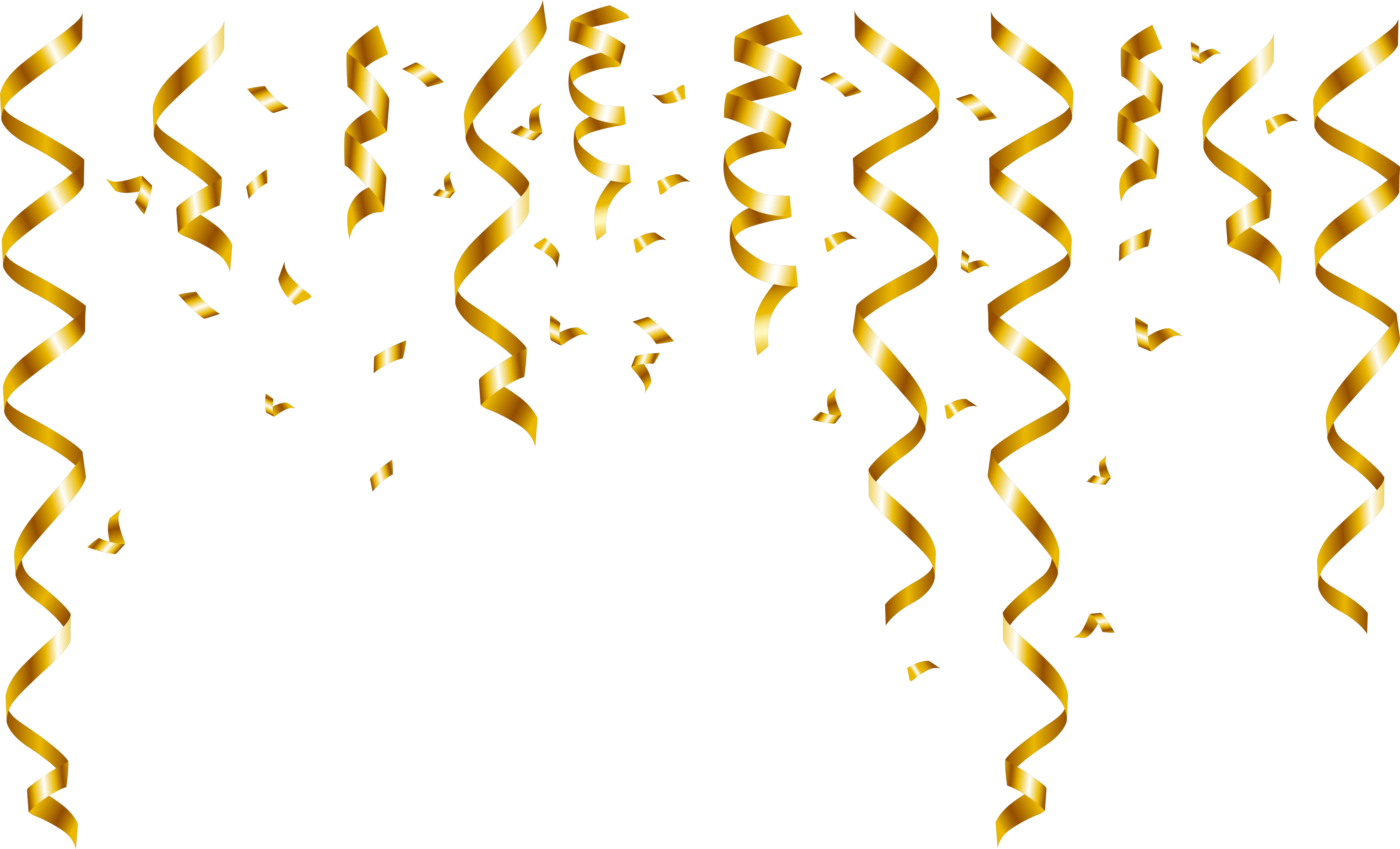 Transparent Background Gold Confetti Png