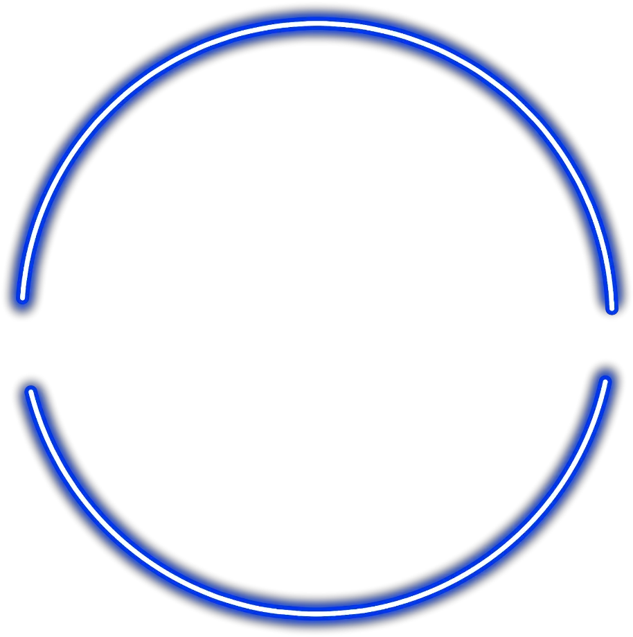 neon round blue freetoedit circle frame border Circle