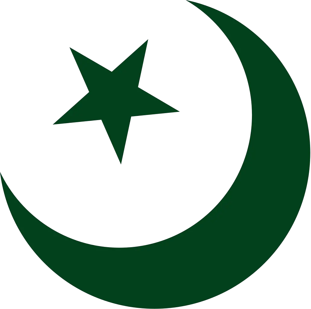 Pakistan Crescent And Star Png