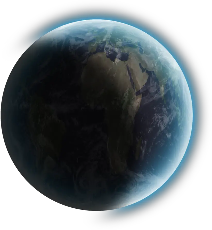 Planet Earth Png High-quality Image Glowing Earth Transparent Background