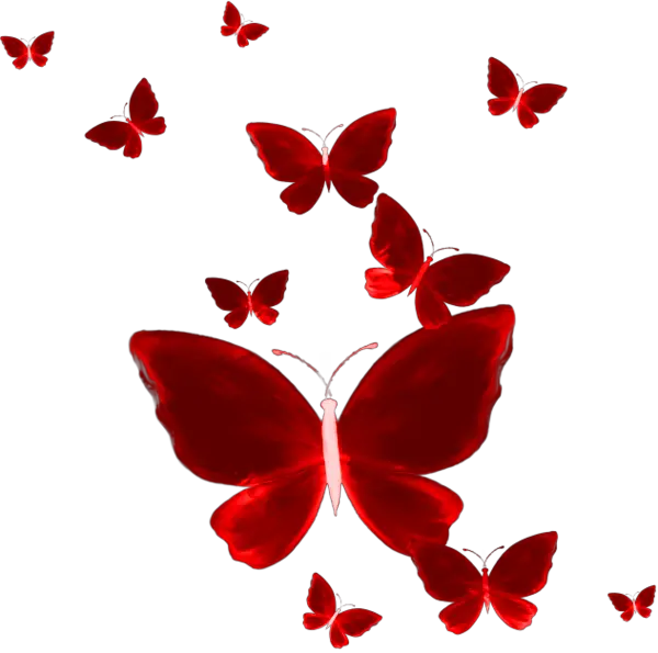 Transparent Red Butterfly Png Red Butterfly Png Hd