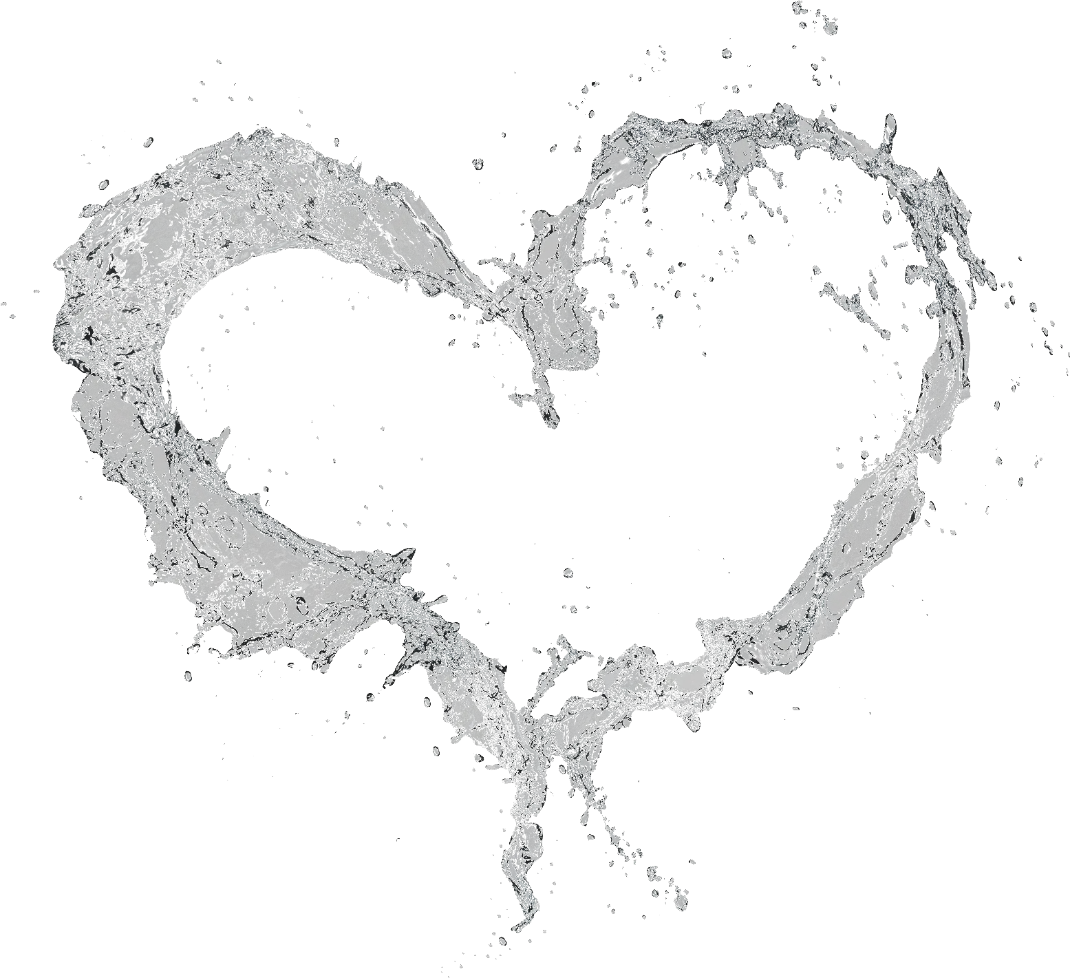 water splash heart hearts effects effect frame Water Splash Heart Png