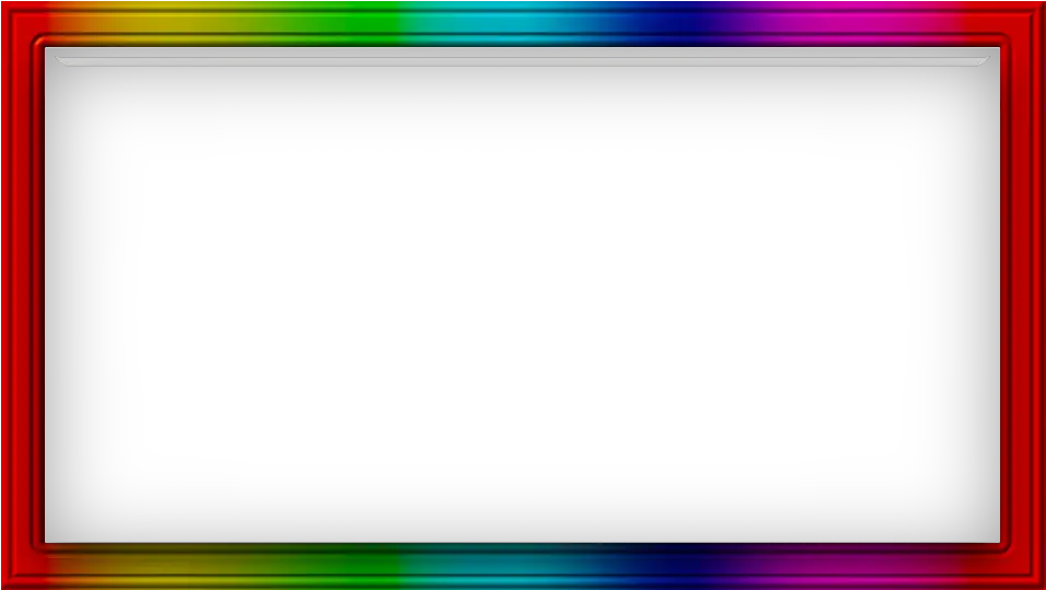 Rainbow Neon Border Frames Png