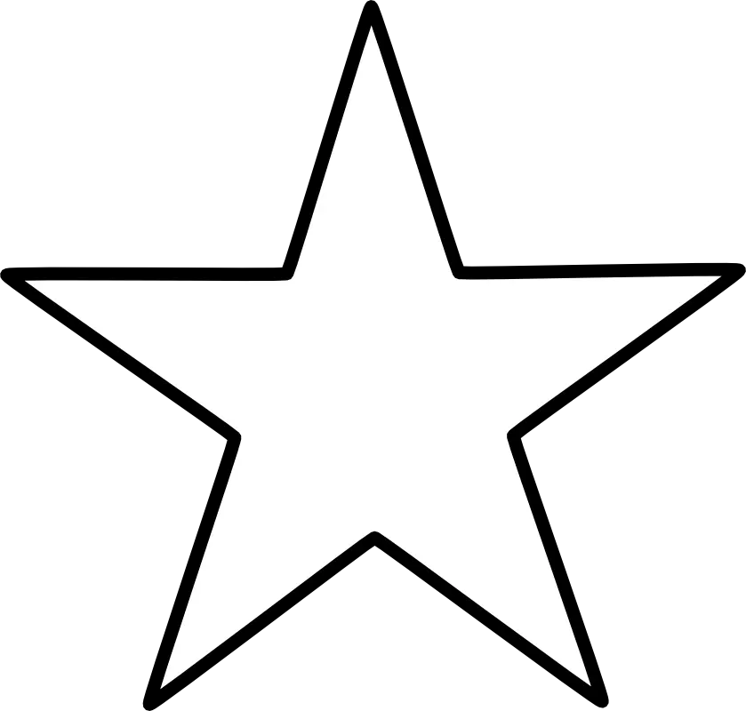 Image Of Black Star Clipart Star Shape Clipart Black And White