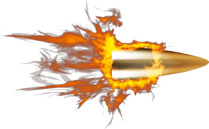 Transparent Fire Photoshop Png Bullet On Fire Png