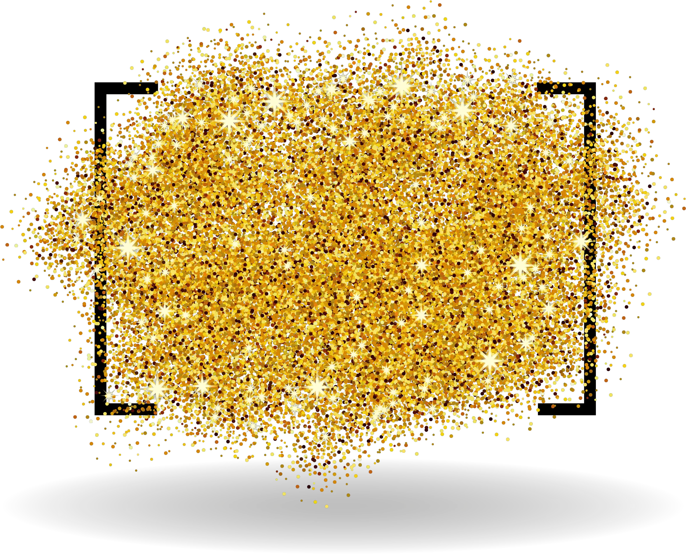 Gold Sparkle Png Transparent Transparent Background Gold Frame Png