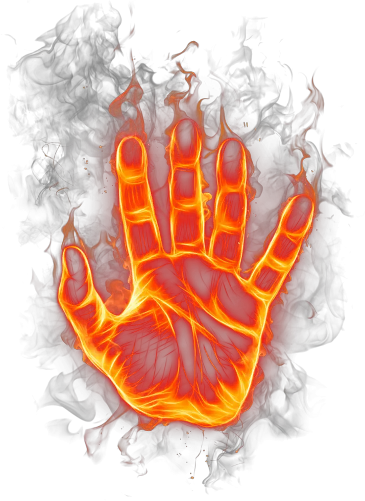 Fire Hand Effect Png