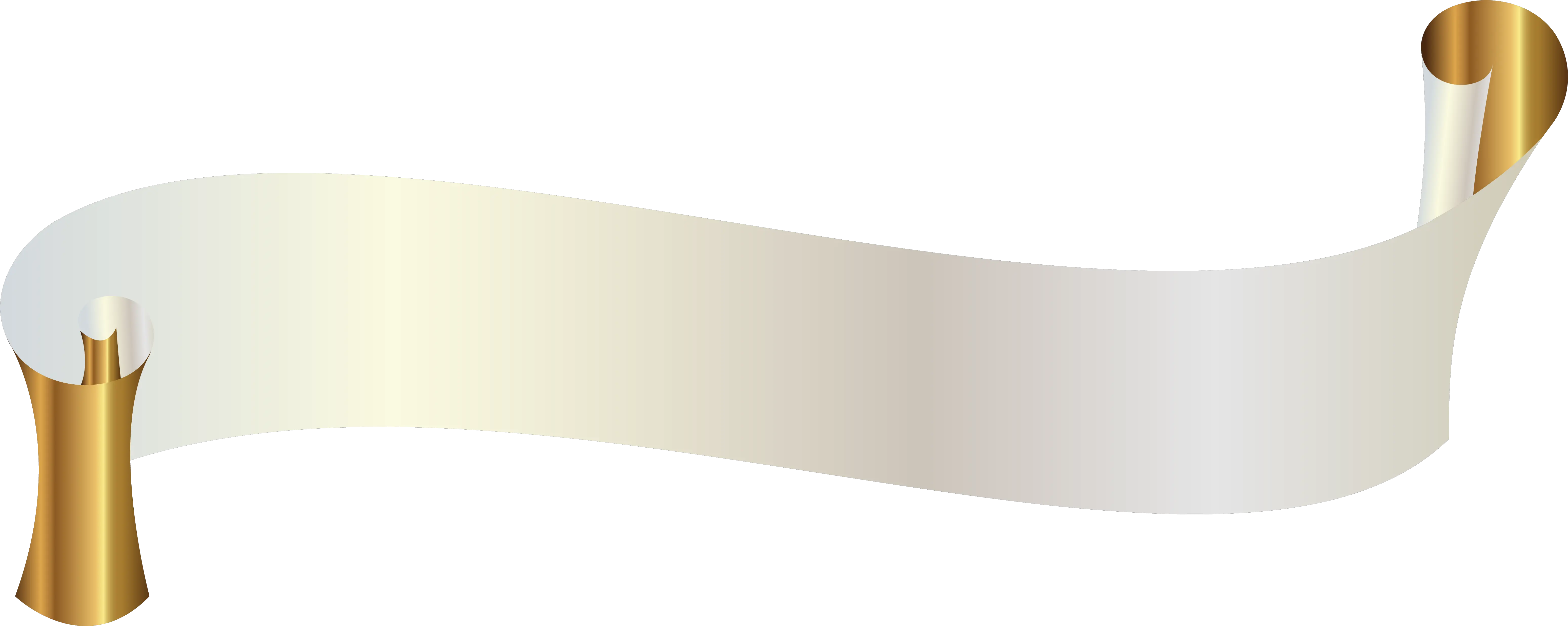 Transparent Gold Banner Ribbon Png Gold And White Banner Png