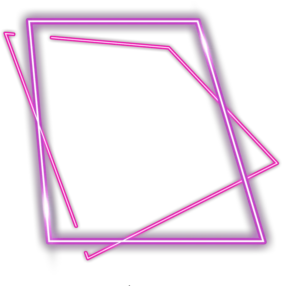 ftestickers square frame abstract neon luminous Colorfulness