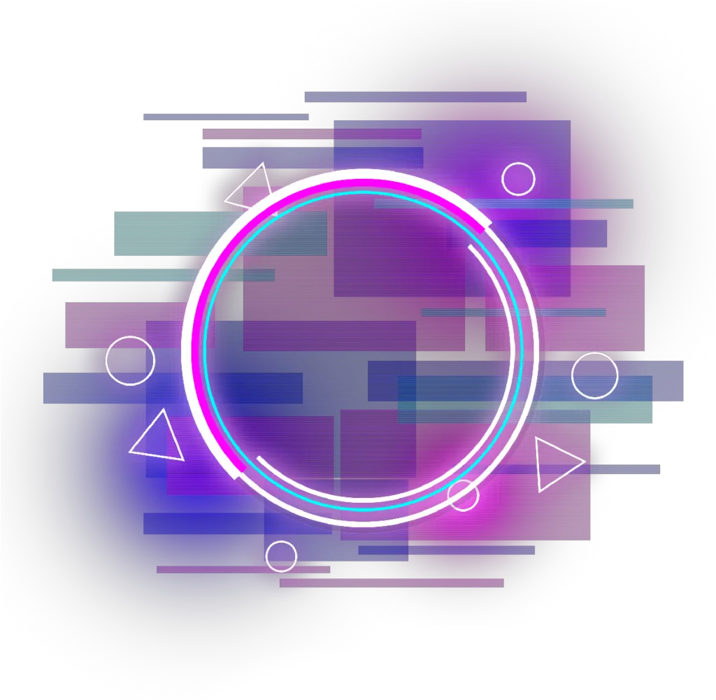 fault neon star symbols error aesthetic effect Circle