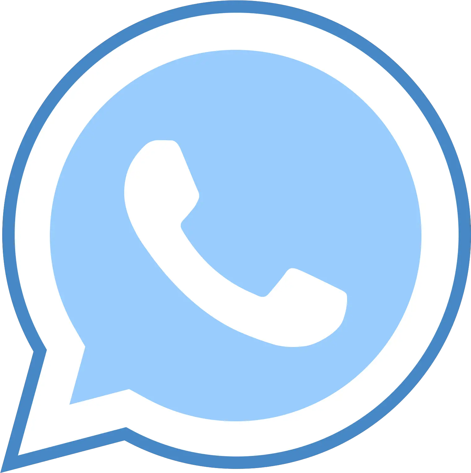 Whatsapp Logo Png Blue