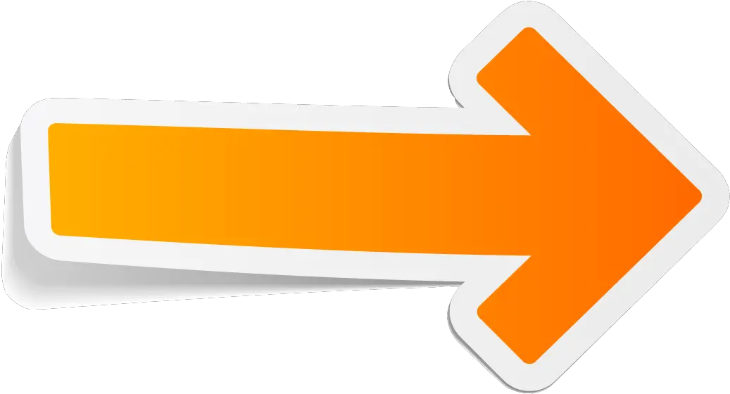 Sticker Orange Arrow Arrow Png