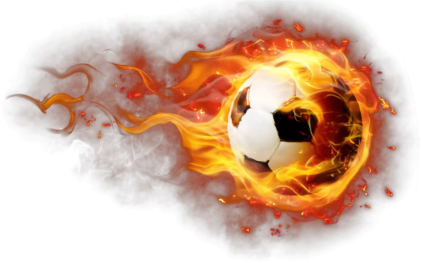 Transparent Png Effects Fire Football Ball Png