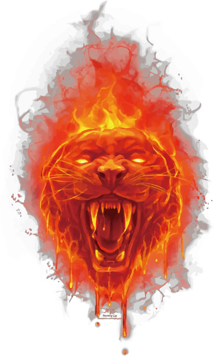 Red Fire Png Fire Lion Logo Png