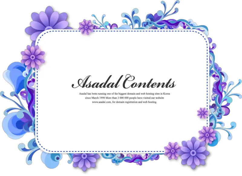 Beautiful Purple Flower Border Cartoon Png Image High Floral Frame Free Download