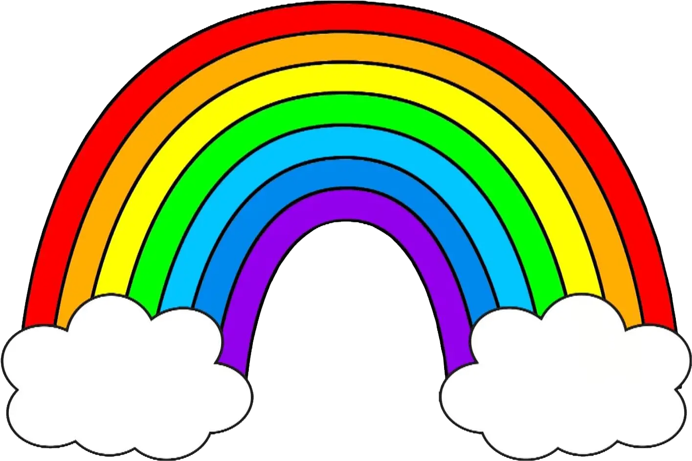 Free Download These Rainbow Clip Art Rainbow Colors Clipart