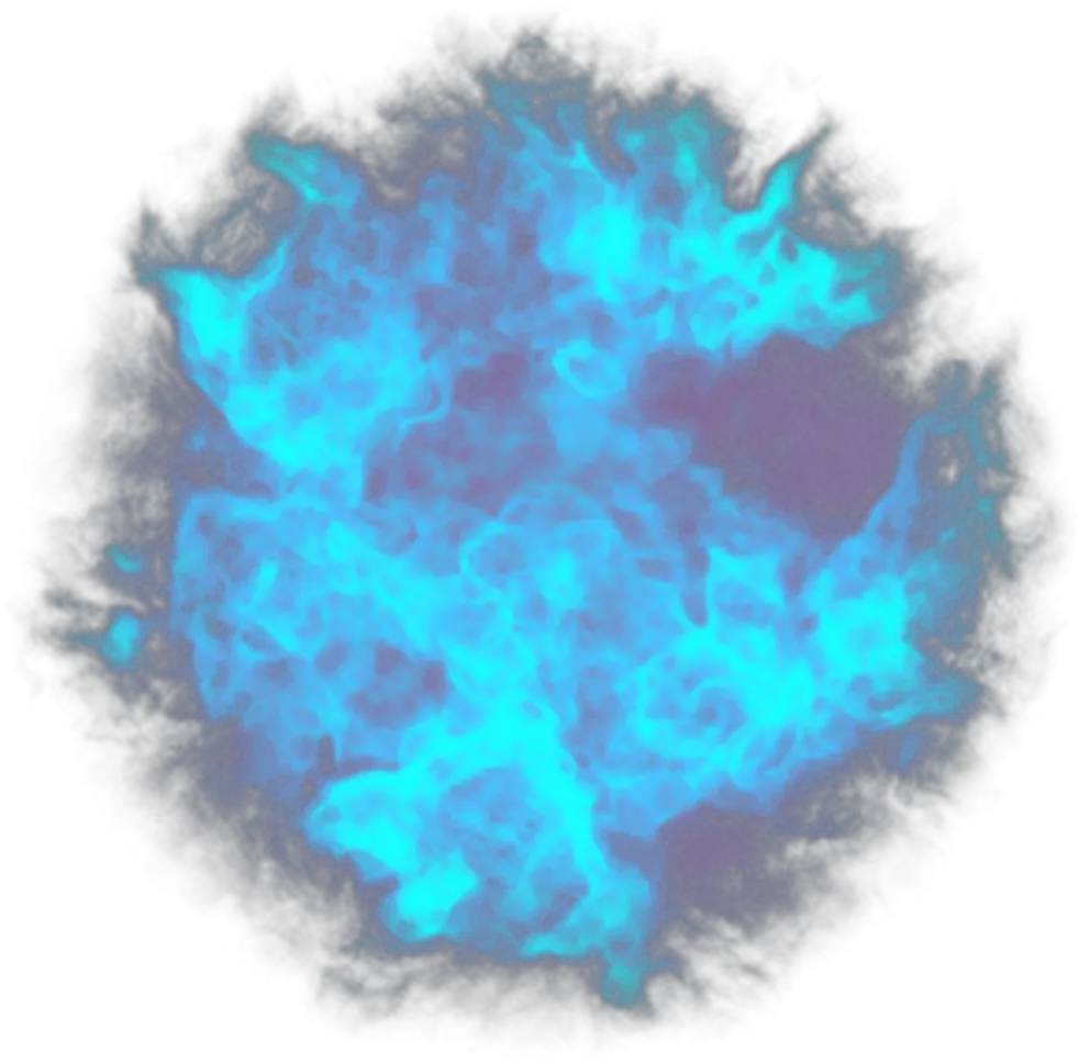 aura blue spirit blueaura neon glow star Blue Fire Ball Png