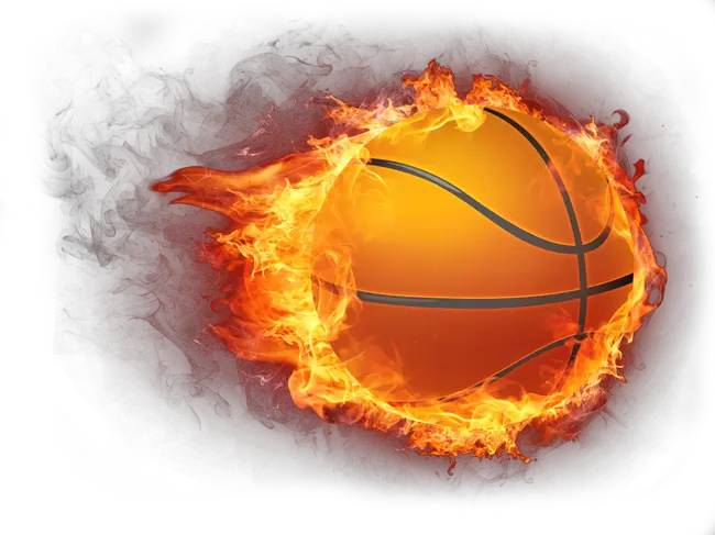 Basketball Fire Icon Basketball Ball On Fire