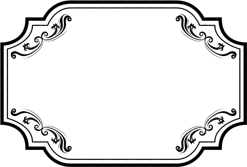 Black Vintage Frame Png Clipart Vector Transparent Frame Png