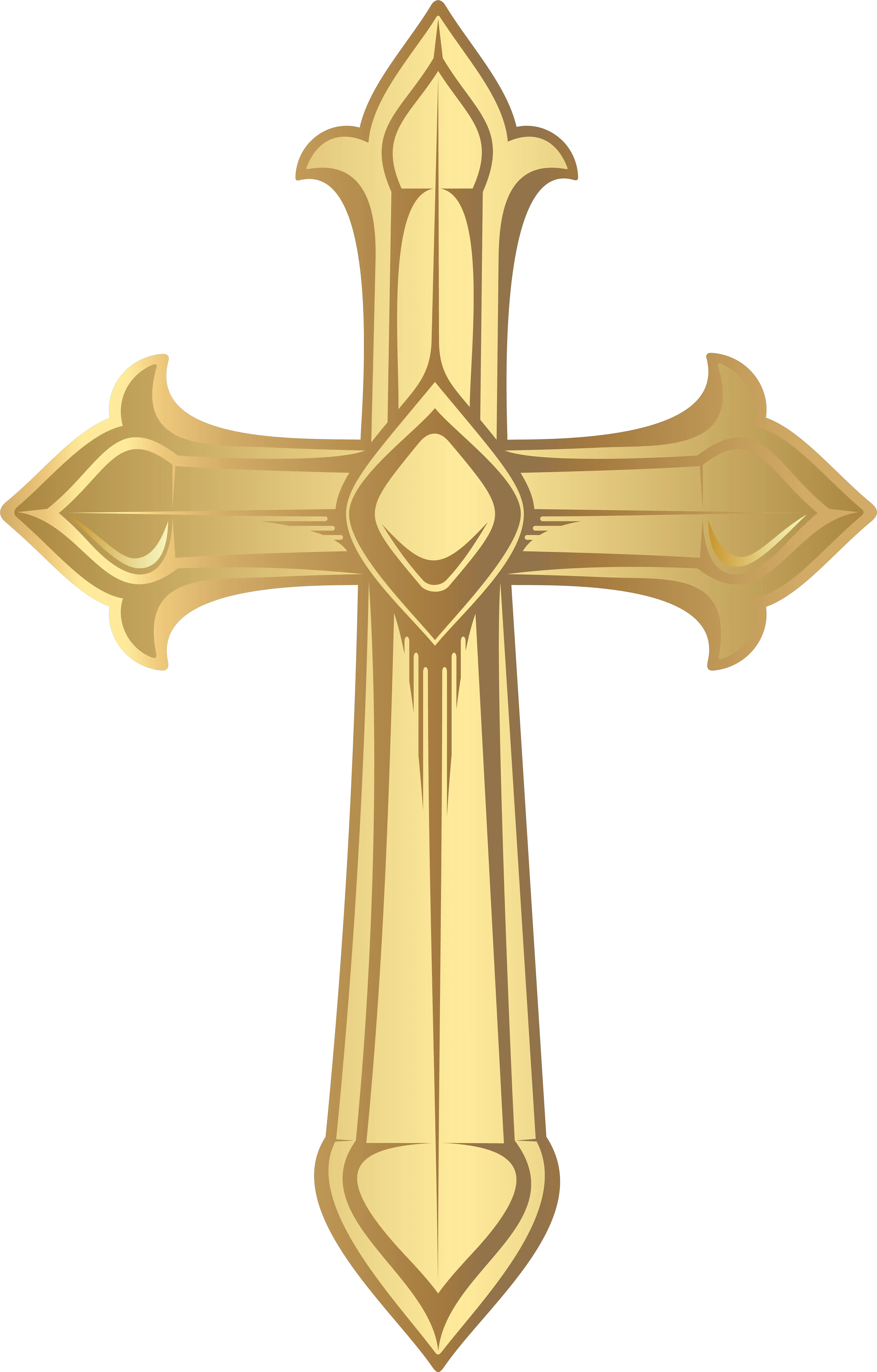 Cross Clip Art Baptism Gold Cross Clipart