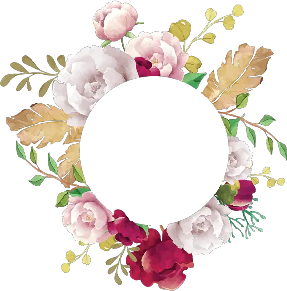 Flower Png And For Transparent Background Floral Frame Png