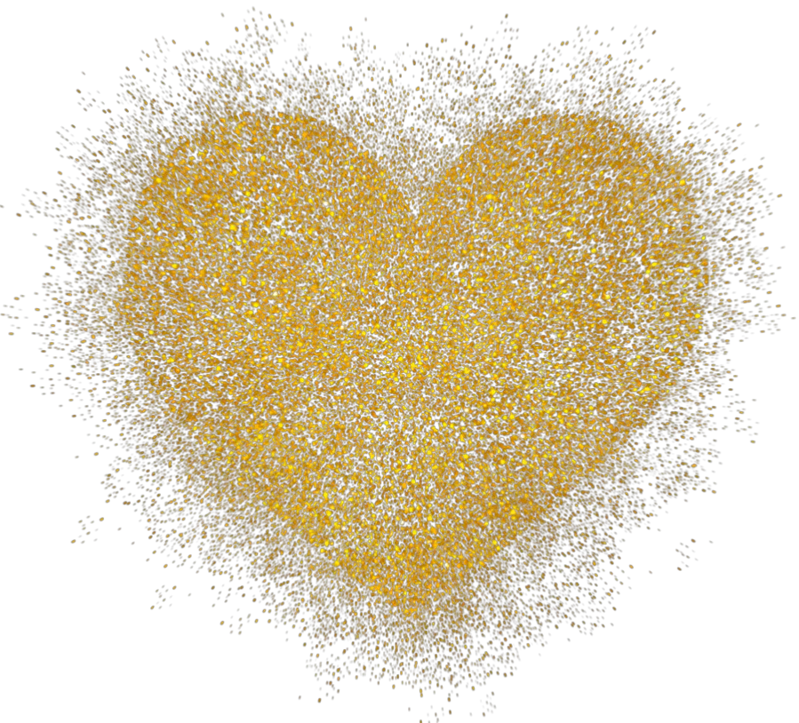 love heart gold colorsplash glitter Gold Glitter Heart Png