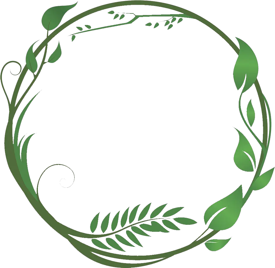 Transparent Leaf Vine Clipart Leaves Round Border Png