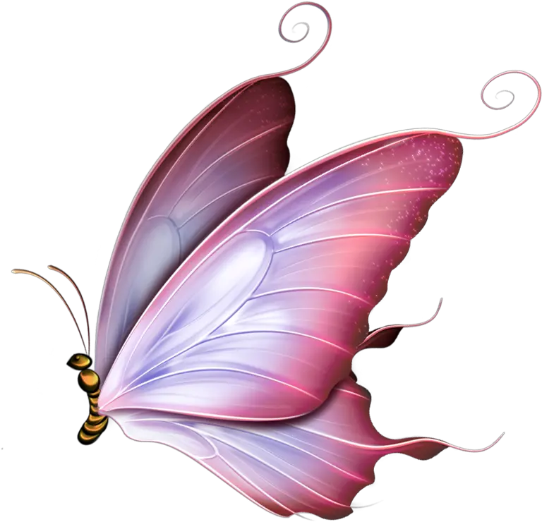 Transparent Pink Butterfly Png Pink Butterfly Png