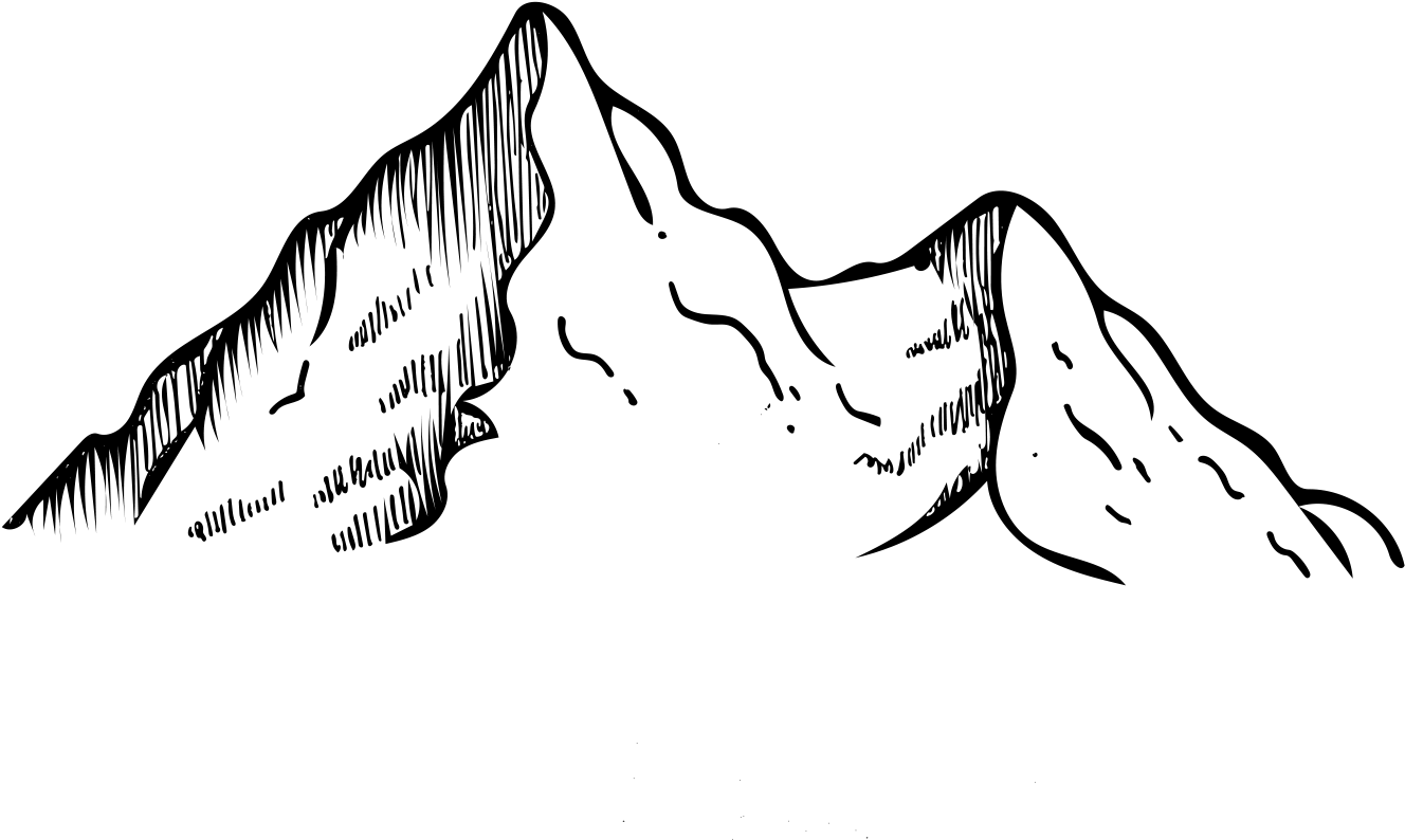 Mountain Range Line Drawing