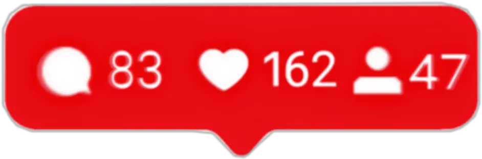 instagram heart love likes comments followers Carmine