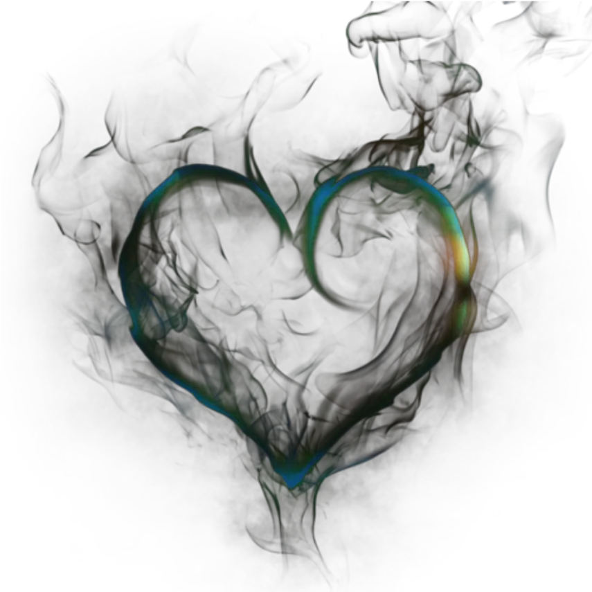 heart smoke fire green colormix Picsart Smoke Fire Png