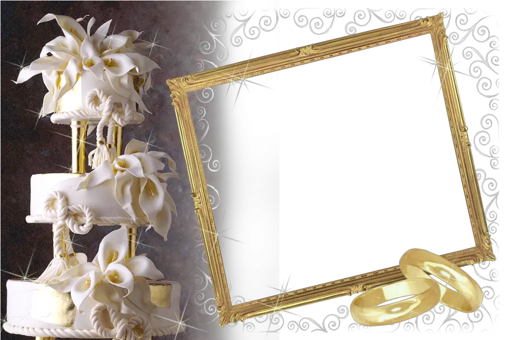 Wedding Transparent Photo Frame With White Wedding Wedding Transparent Frame