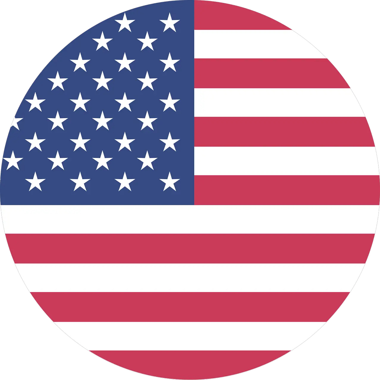 United States Round Flag