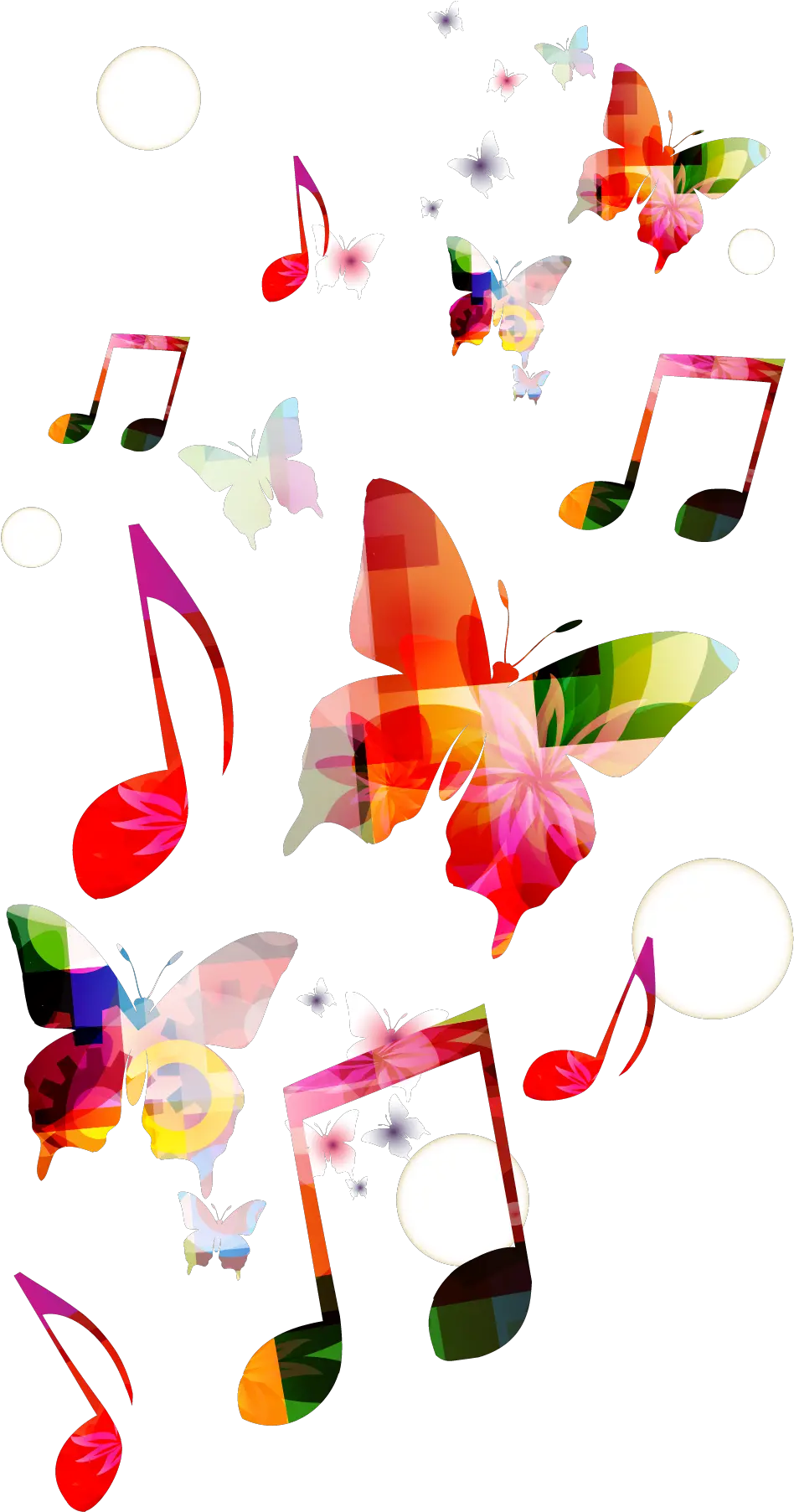 Musical Background Clef Butterfly Music Background Png Hd