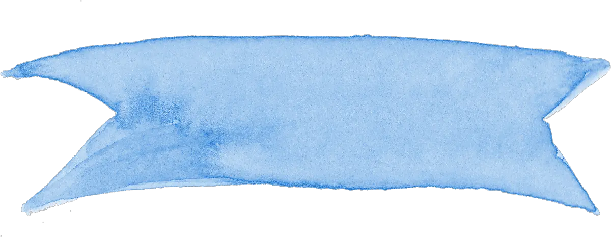 Watercolor Ribbon Banner Blue Png