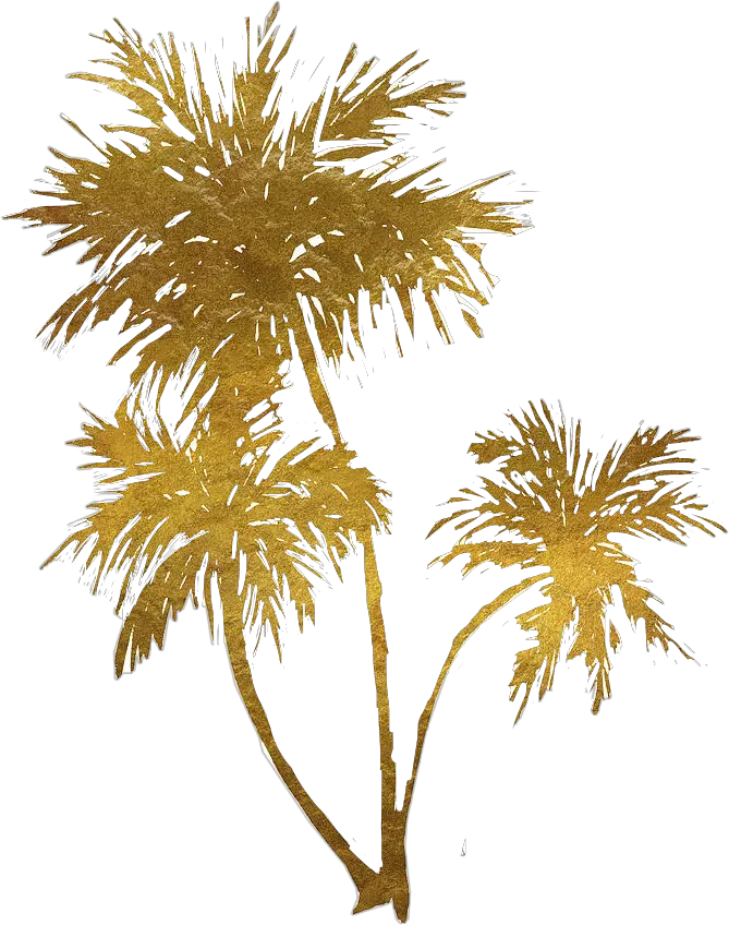 Gold Transparent Palm Tree Gold Palm Trees Png