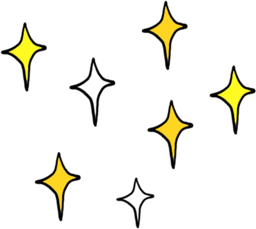 stars shine sparkle Star Doodle Png